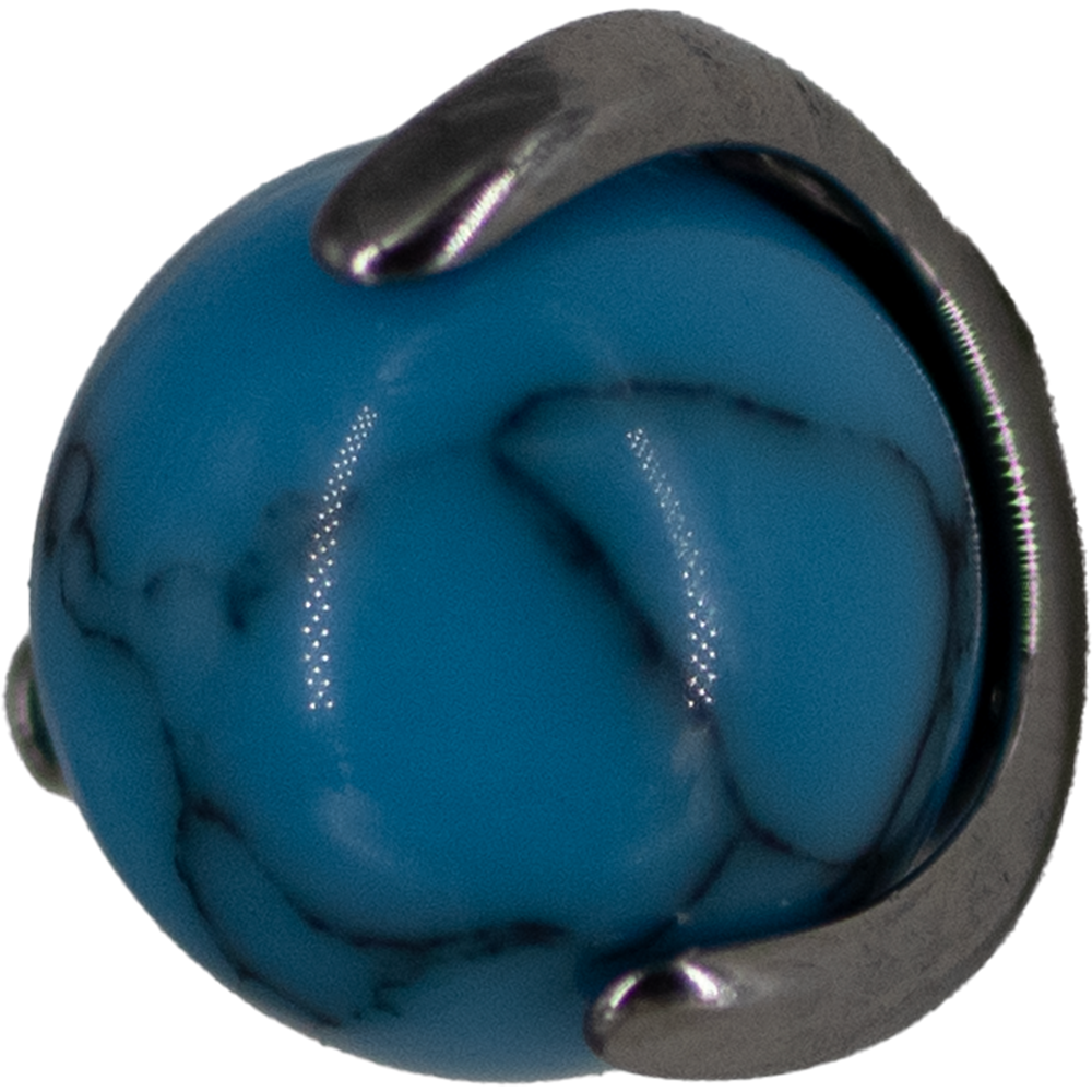 Top Titanio Esfera Turquesa Engastada 16g