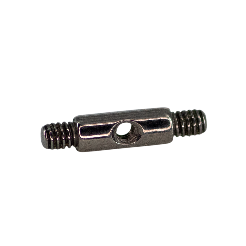 Conector Titanio Recto Simple 1 Agujero 14g