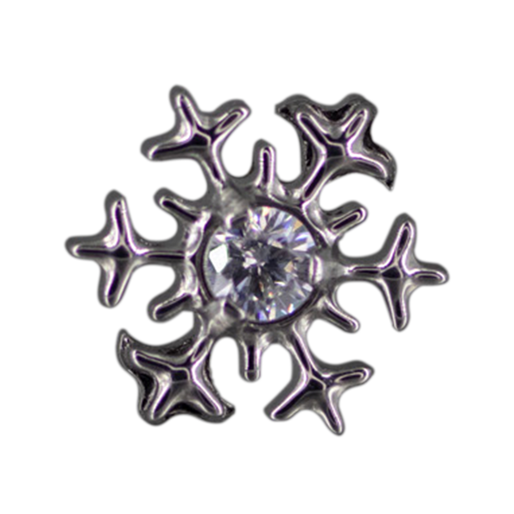 Top Titanio Copo de Nieve con Zirconia 16g