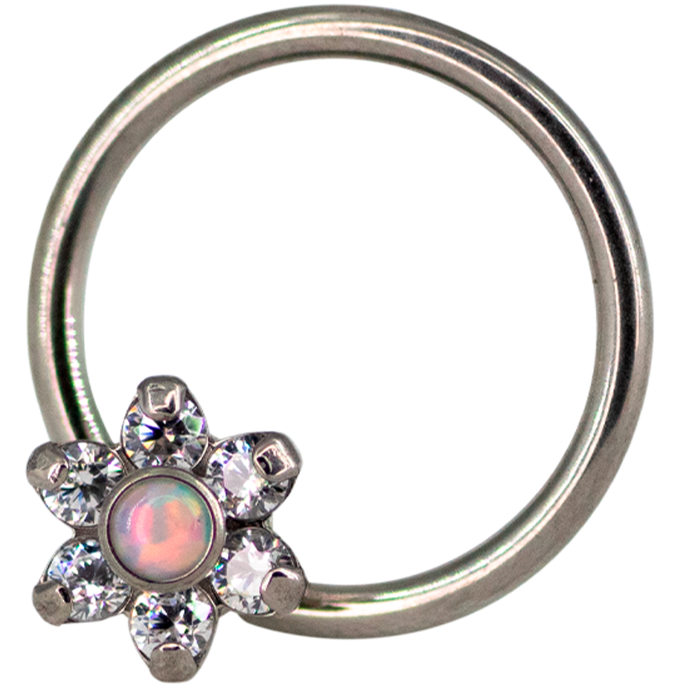 CBR Titanio Flor Zirconia Opalo Central 16g 8mm