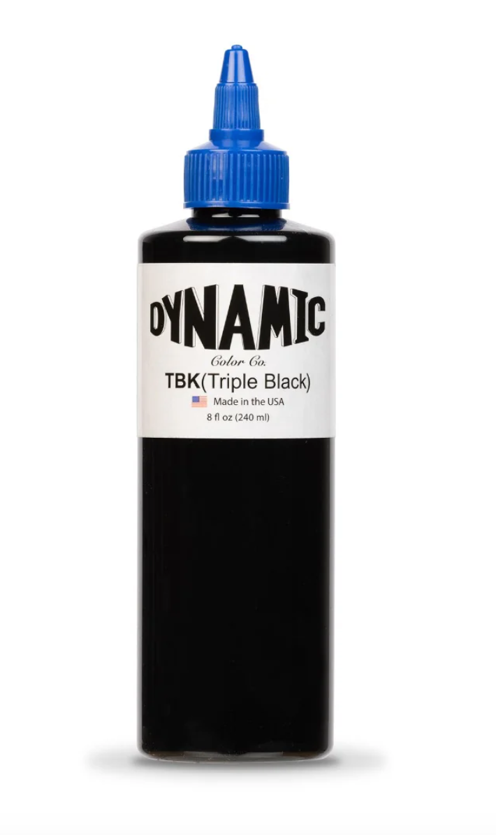Tinta para Tatuaje Dynamic Triple Black 8oz