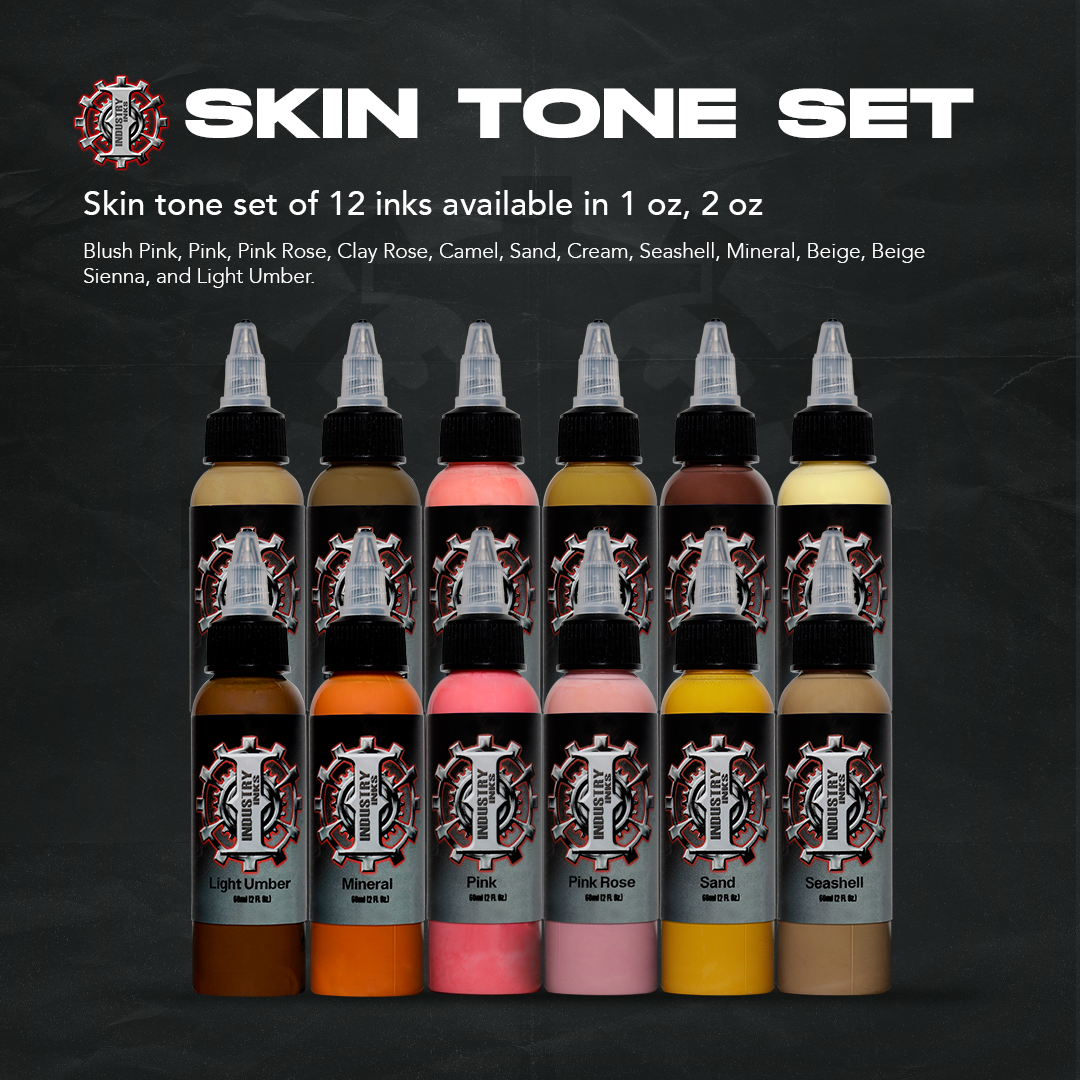 Set de 12 Tintas Skin Tone