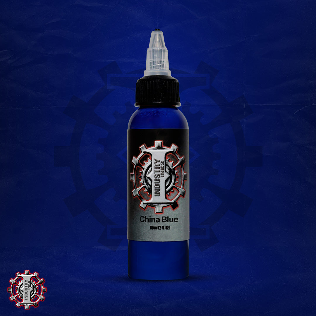 La mejor tinta para tatuar color azul marca Industry inks en mexico
