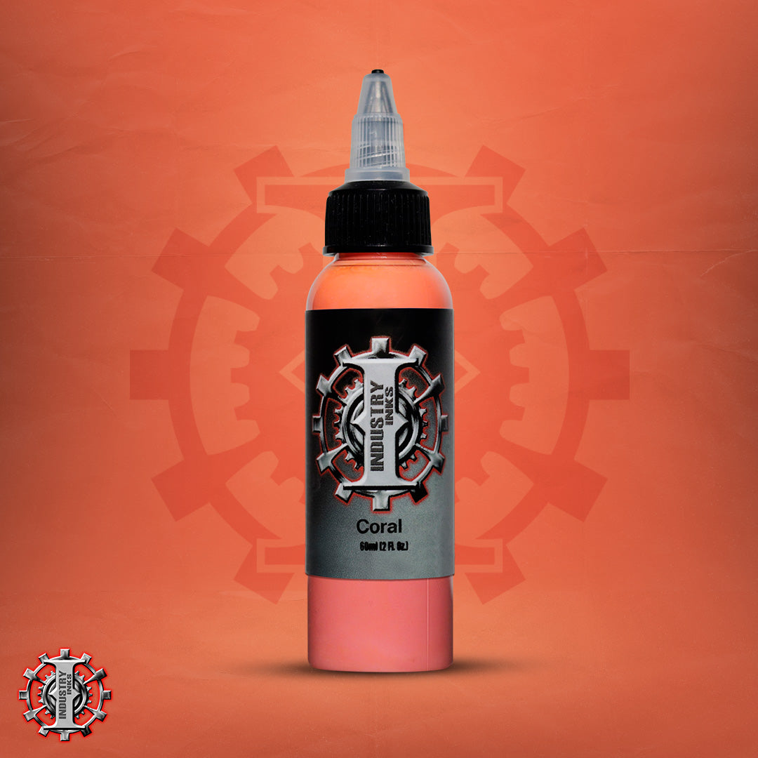 La mejor tinta para tatuar color rosa marca Industry inks en mexico