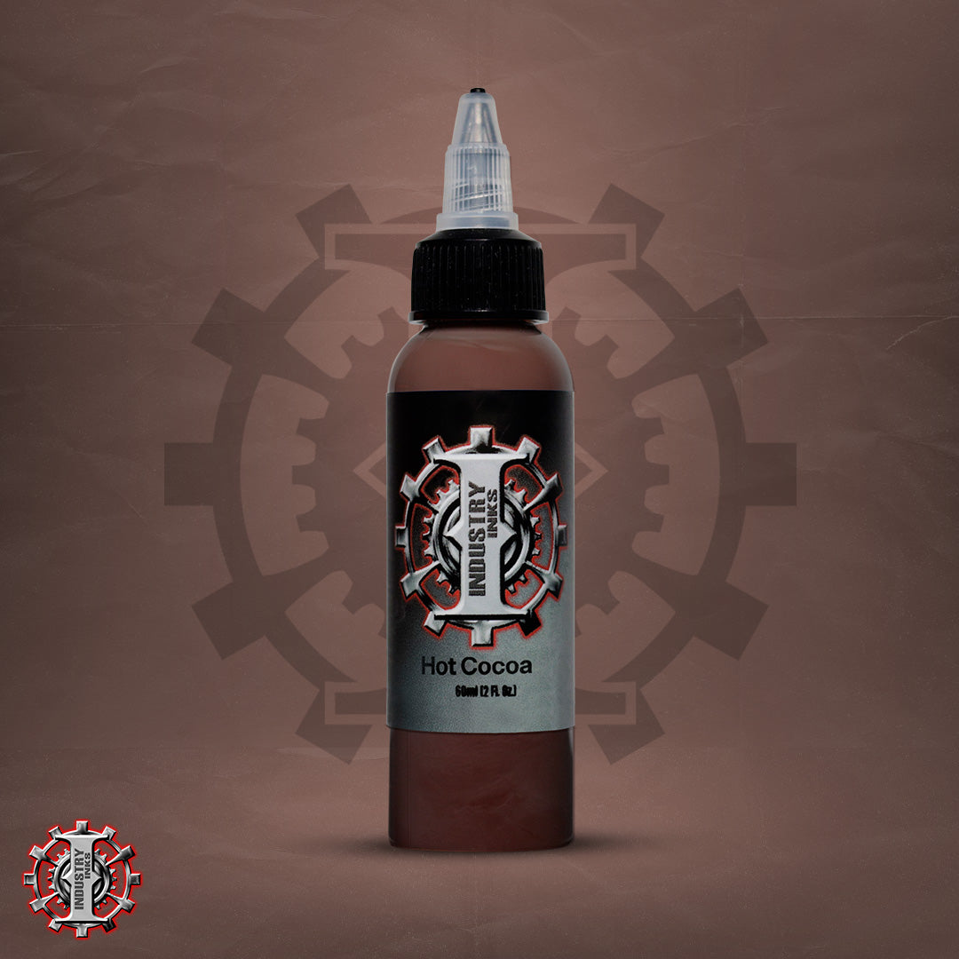 La mejor tinta para tatuar color cafe / piel marca Industry inks en mexico