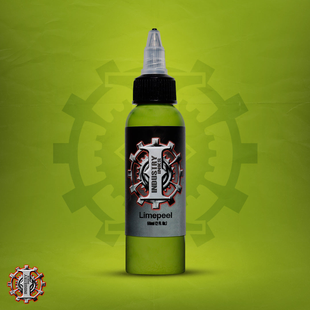 La mejor tinta para tatuar color verde marca Industry inks en mexico