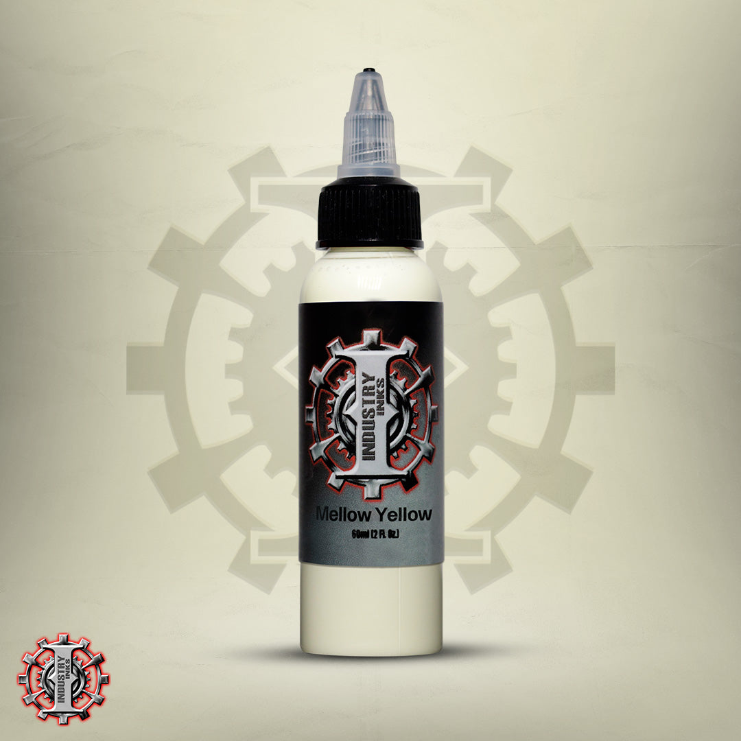 La mejor tinta para tatuar color amarillo marca Industry inks en mexico