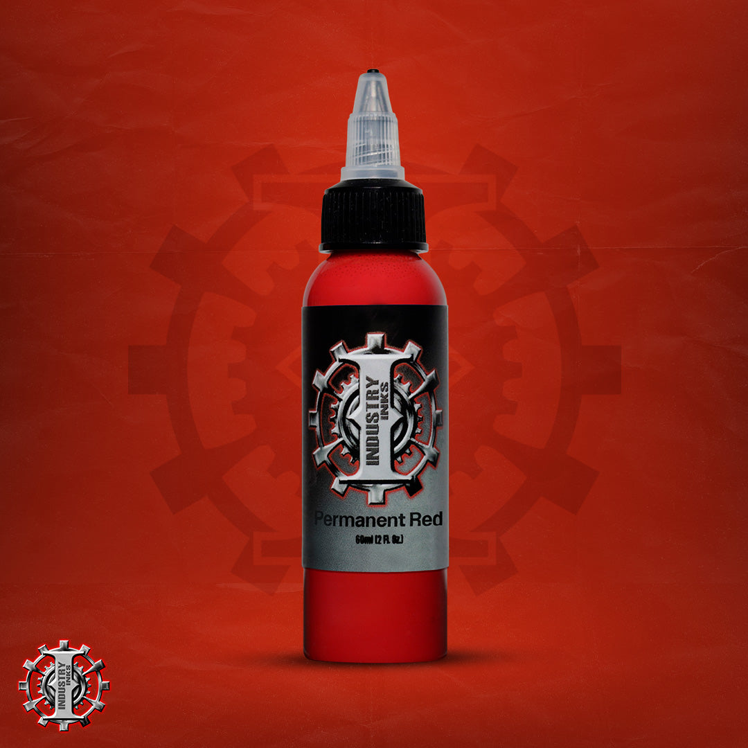 La mejor tinta para tatuar color rojo marca Industry inks en mexico