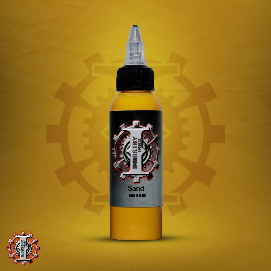 La mejor tinta para tatuar color amarillo marca Industry inks en mexico