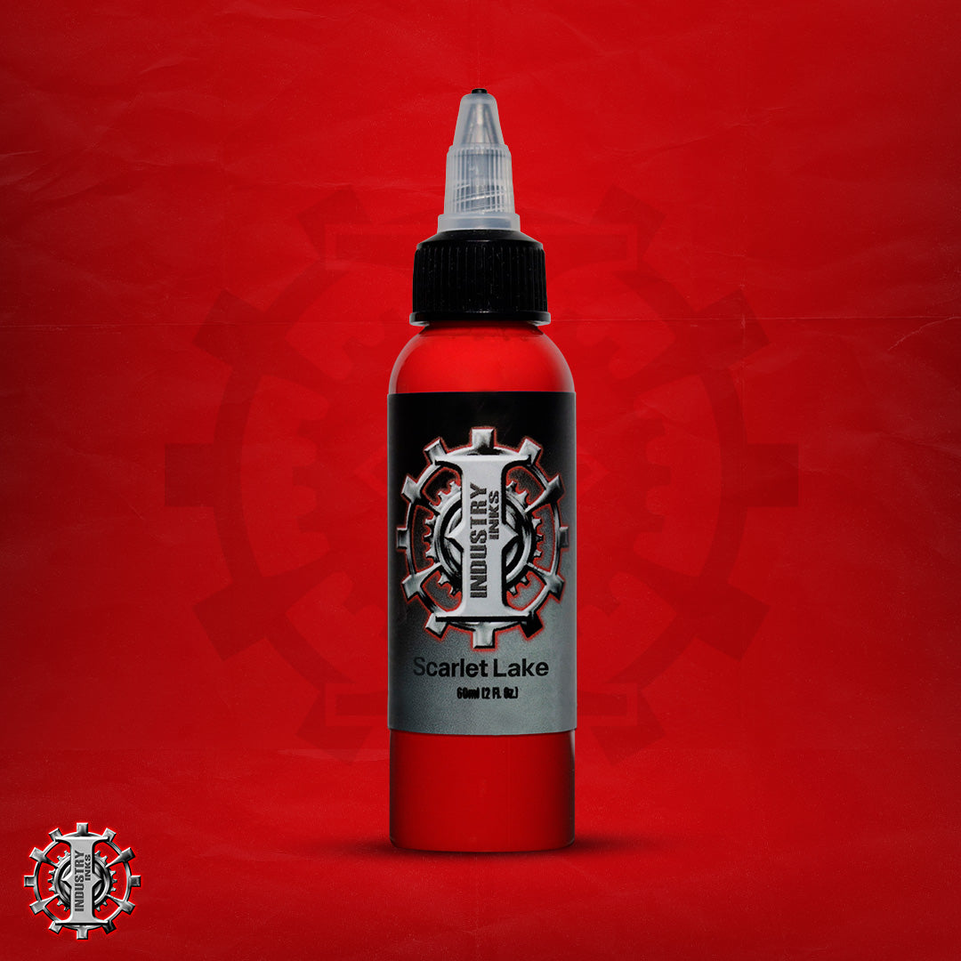 La mejor tinta para tatuar color rojo marca Industry inks en mexico
