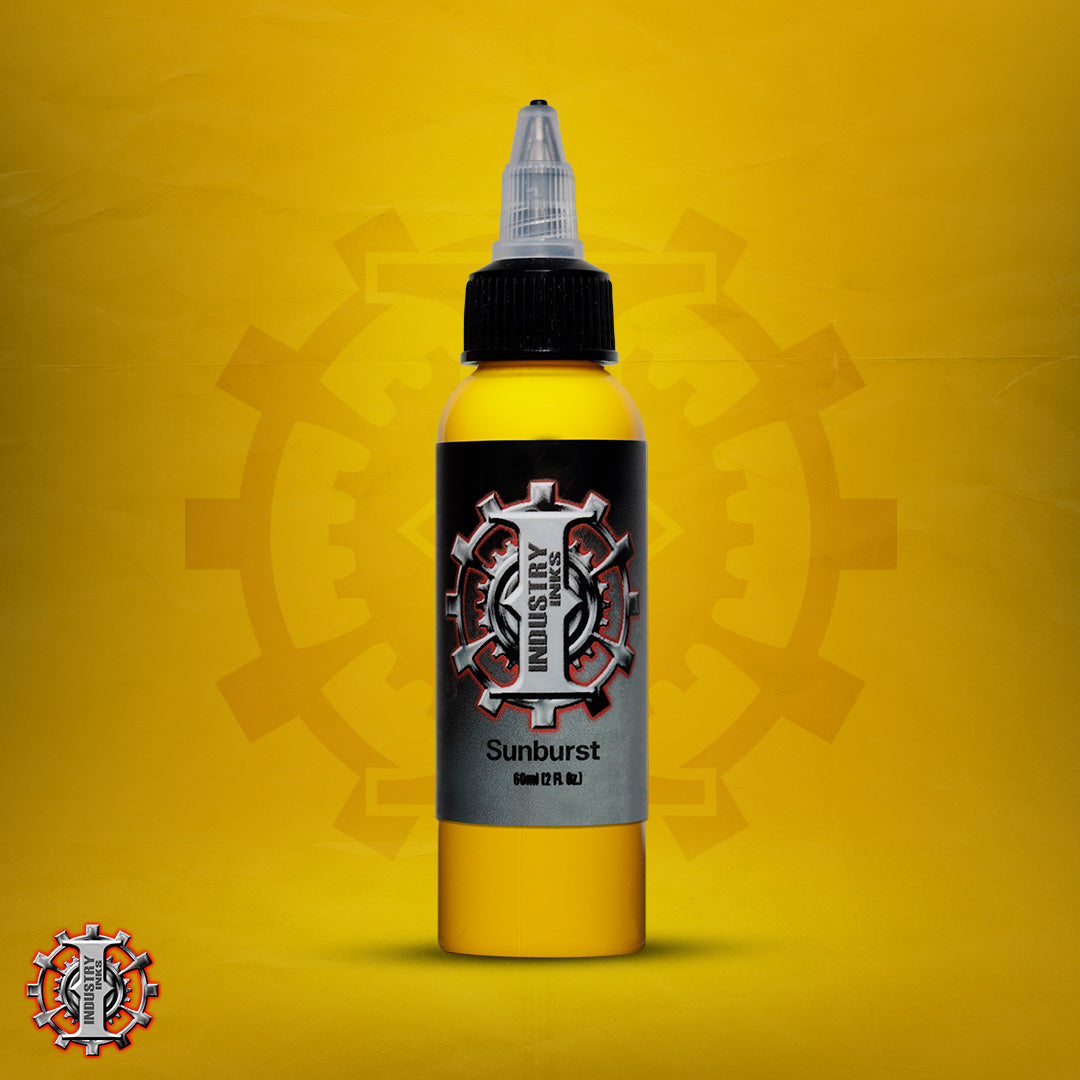 La mejor tinta para tatuar color amarillo marca Industry inks en mexico