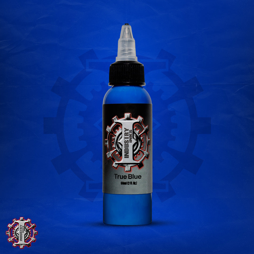 La mejor tinta para tatuar color azul marca Industry inks en mexico
