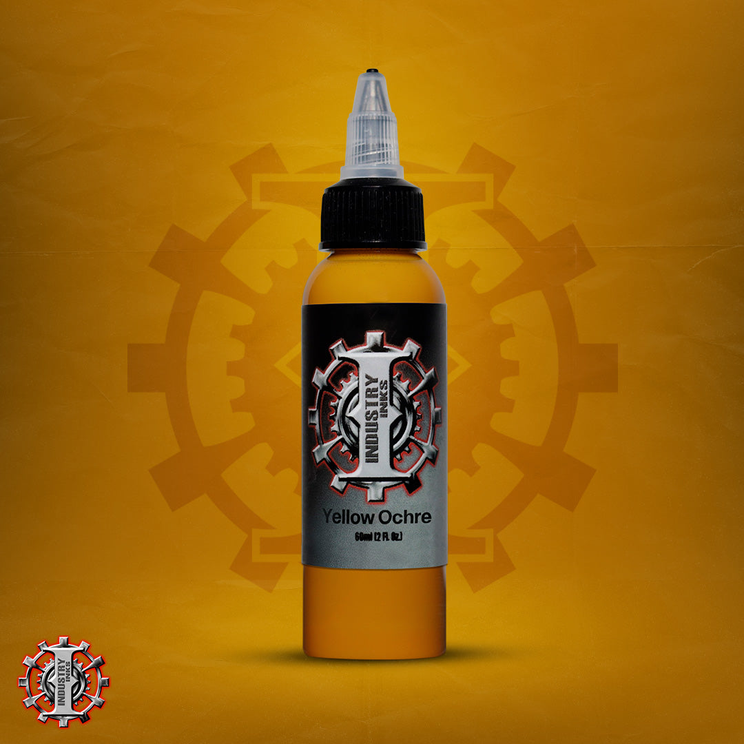 La mejor tinta para tatuar color amarillo marca Industry inks en mexico