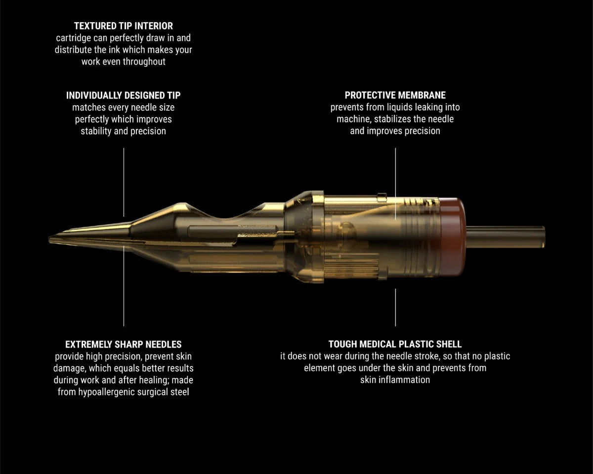 Cartucho para Tatuar Kwadron CM Caja con 20