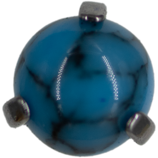 Top Titanio Esfera Turquesa Engastada 16g