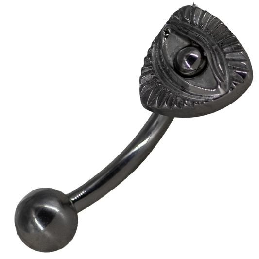 Banana Titanio Ombligo Ojo 14g