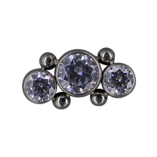 Top Titanio Cluster 3 Zirconias con 4 Balines 16g