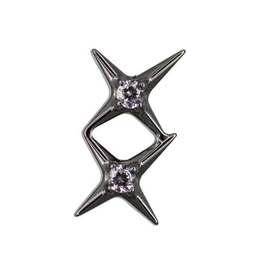 Top Titanio Doble Destello Zirconia 16g