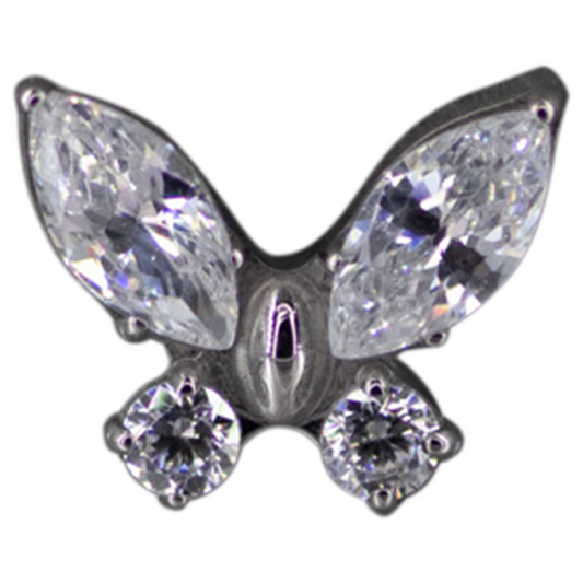 Top Titanio Mariposa Zirconias 16g