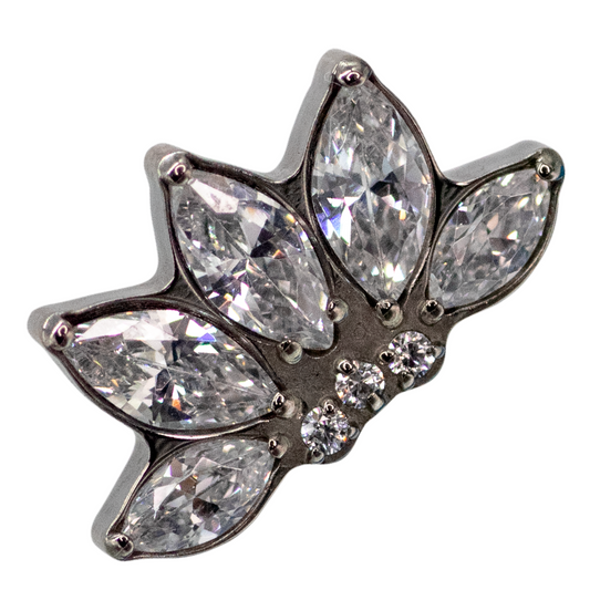 Top Titanio Flor Lotto Zirconia 16g