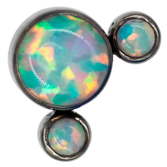 Top Titanio Opalo Grande con 2 Pequeños 16g