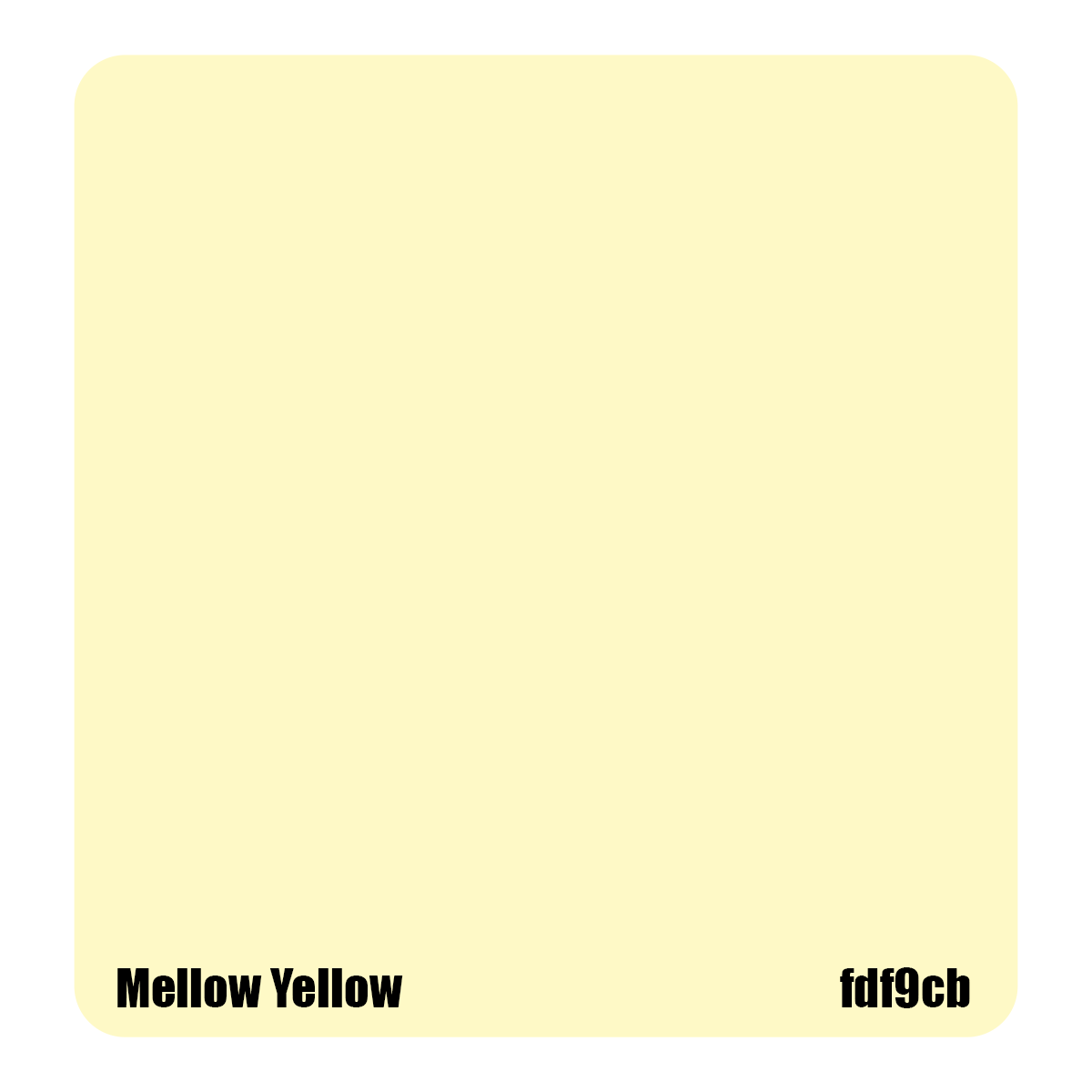 Tinta Mellow Yellow