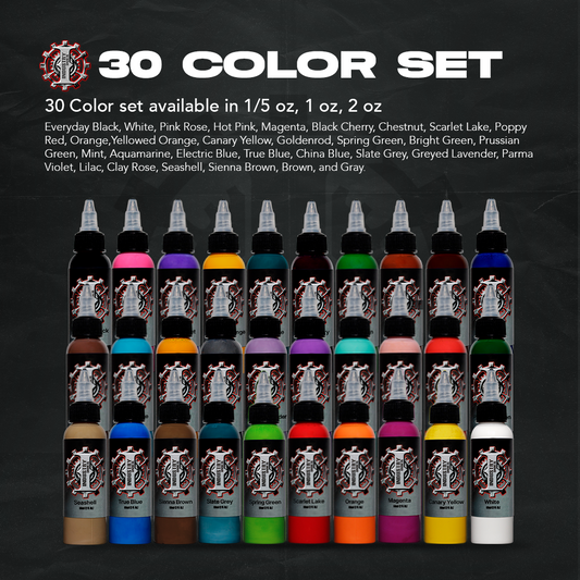 Los mejores sets de tintas para tatuar en mexico y en el mundo marca Industry inks