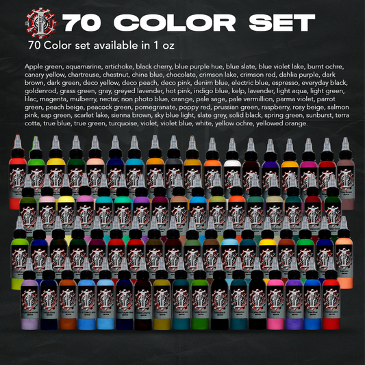 Los mejores sets de tintas para tatuar en mexico y en el mundo marca Industry inks