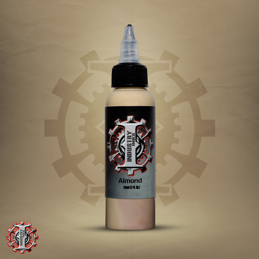 La mejor tinta para tatuar color cafe / piel marca Industry inks en mexico