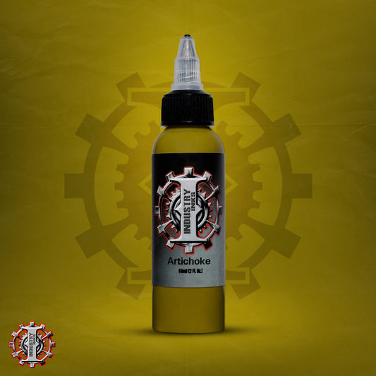 La mejor tinta para tatuar color verde marca Industry inks en mexico