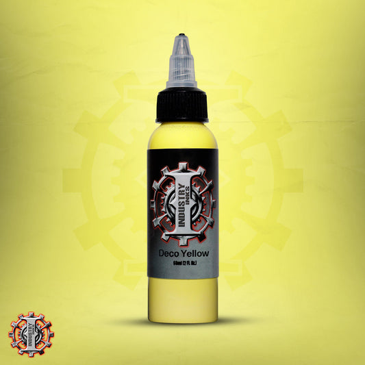 La mejor tinta para tatuar color amarillo marca Industry inks en mexico