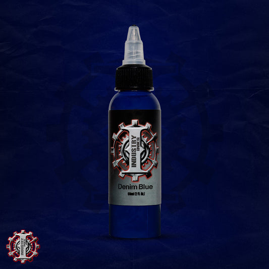 La mejor tinta para tatuar color azul marca Industry inks en mexico