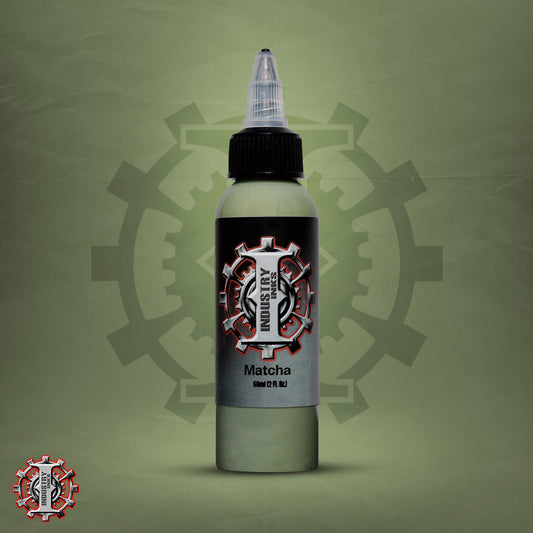 La mejor tinta para tatuar color verde marca Industry inks en mexico