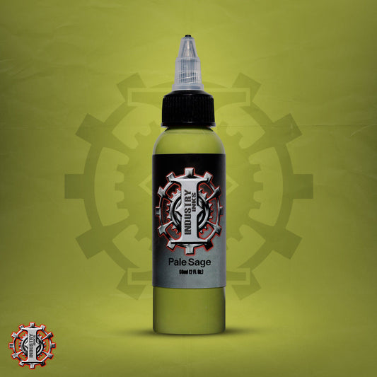 La mejor tinta para tatuar color verde marca Industry inks en mexico