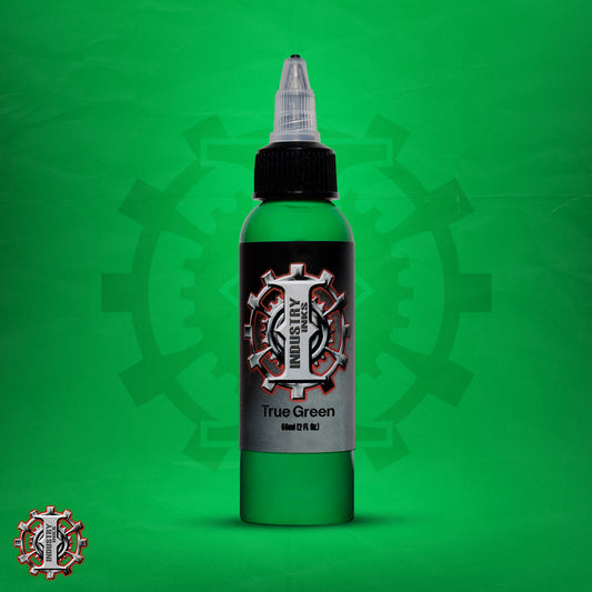 La mejor tinta para tatuar color verde marca Industry inks en mexico